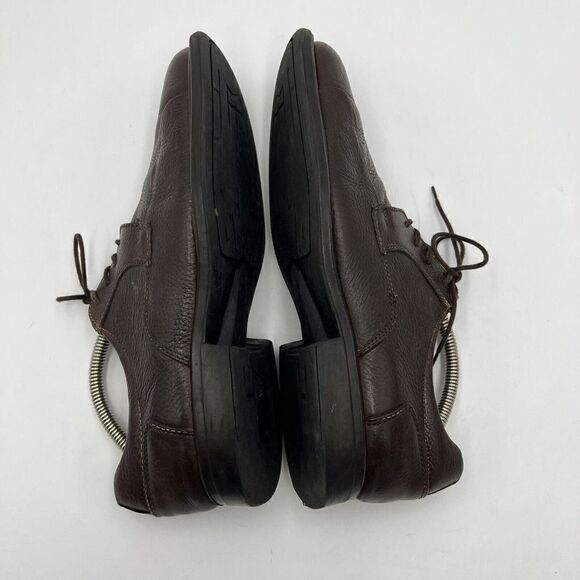 Studio Belvedere Bay Bridge Brown Leather Lace-up Dress Shoes Mens Size 11 1/2 D - Picture 9 of 10